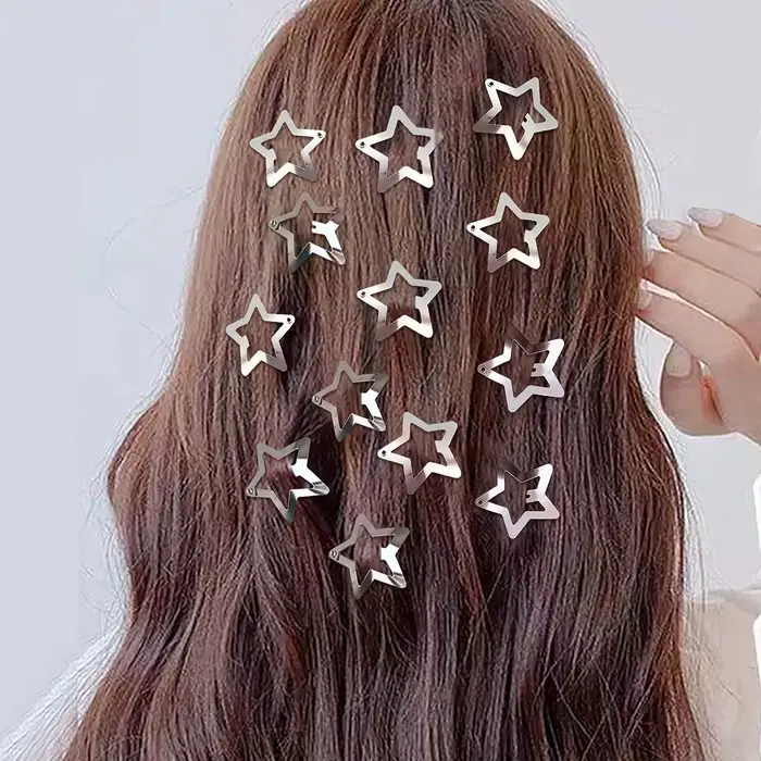 Hviezdičkové filigránové sponky do vlasov pre dievčatá