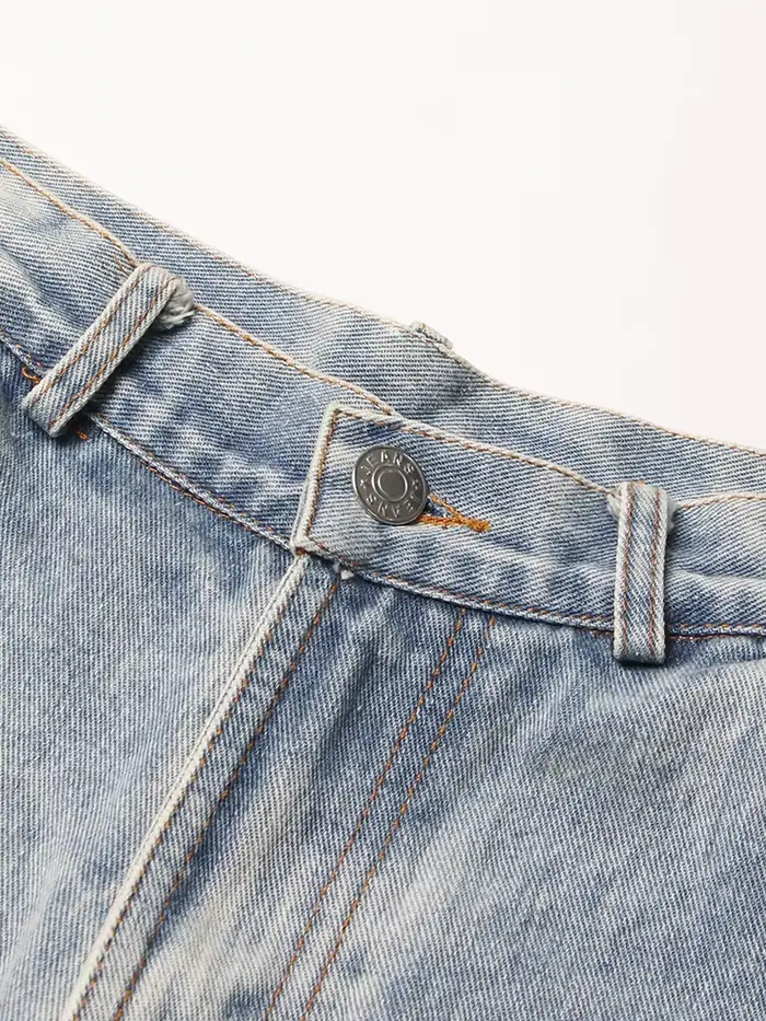 TWOTWurea-Short en denim YLE pour femme, culotte courte sexy, taille haute, patchwork, décontracté, 