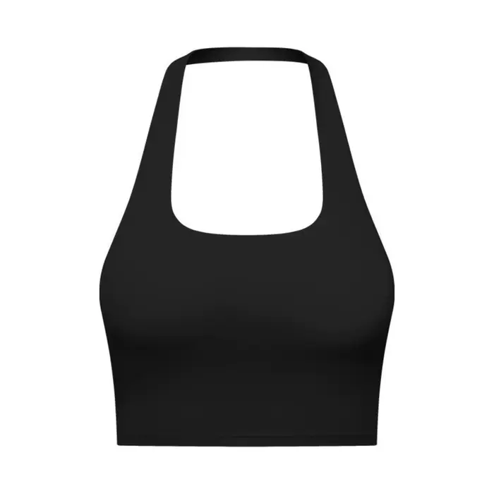 Débardeur court dos nu en coton nylon pour femmes ajustable et élégant toutes saisons
