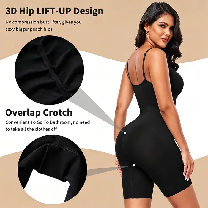 Body sculptant sans dos pour femme, combinaison intégrale sans couture pour le contrôle du ventre, rehausseur de fesses, haute sculptant post-partum pour yoga et occasions spéciales