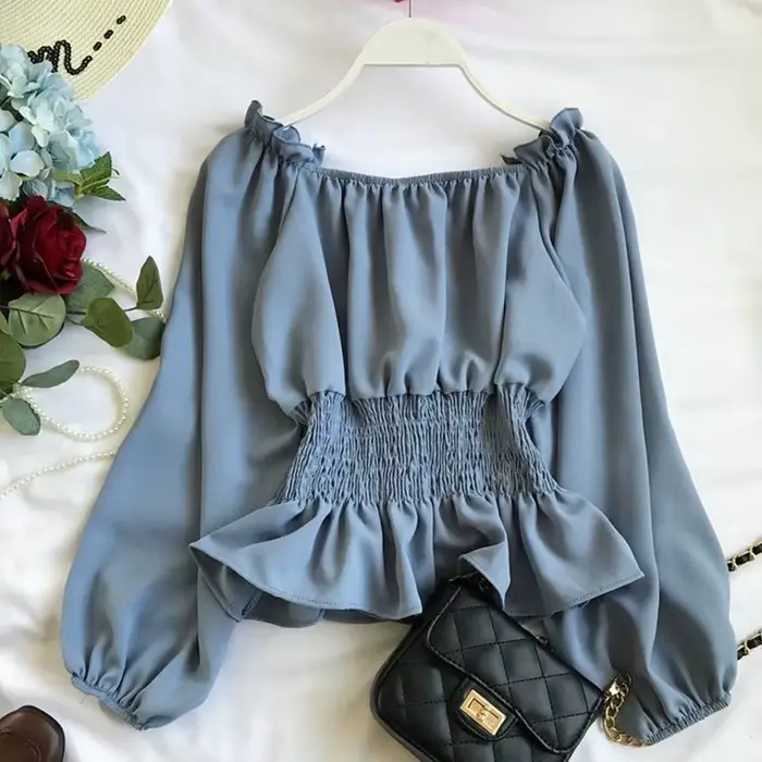 Elegantná hodvábna šifónová blúzka pre ženy