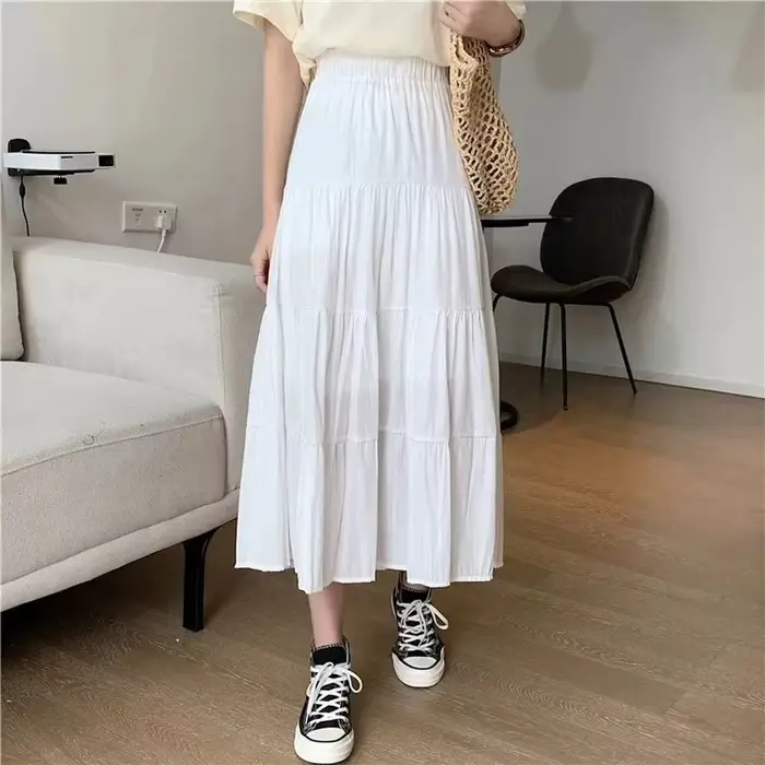 Robe vintage femme polyester mi-mollet coupe régulière silhouette une ligne décoration étagée occassions spéciales cérémonies mariages galas