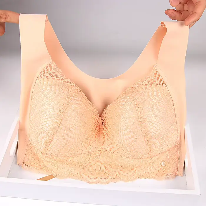 Bezramienková podprsenka Sexy pre ženy veľké veľkosti 5XL 6XL 7XL čipkovaná
