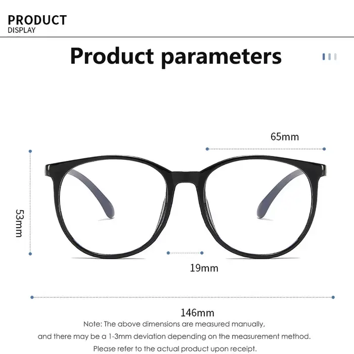 KLASSNUM femmes Anti-lumière bleue lunettes surdimensionné carré Ultra-léger Transparent lunettes d'