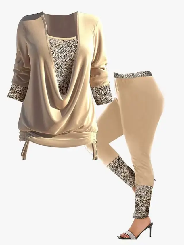 Dámske jarné jesenné tričko s perlami a volánmi Sexy Vintage s dlhými rukávmi 5XL voľné ležérne