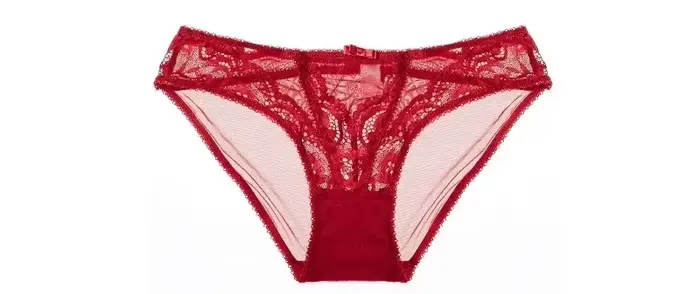 Ensemble de soutien-gorge en dentelle de Noël – Bralette transparente noire et rouge, demi-tasse ult
