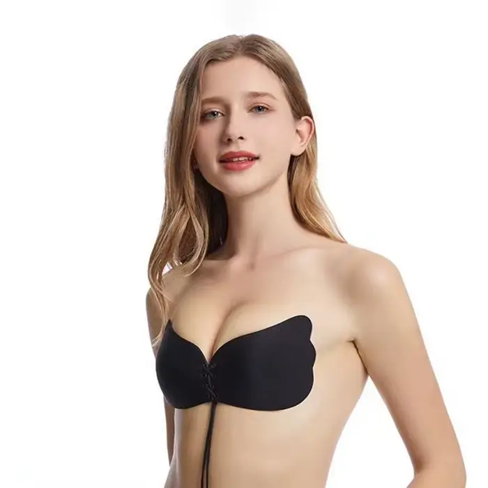 Bez ramienok prírodné silikónové push-up podprsenka pre ženy špeciálne príležitosti sexy a pohodlný výstrih