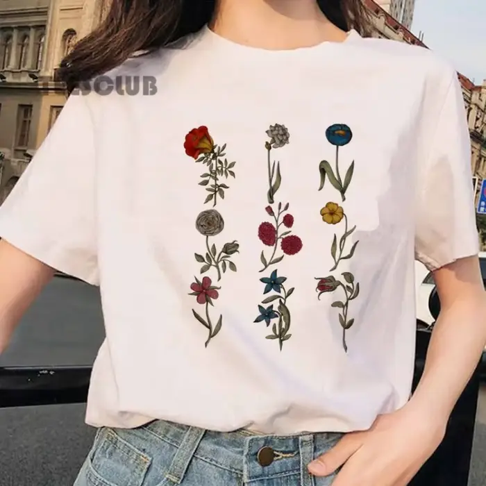 Botanická potlač tričko pre mužov a ženy