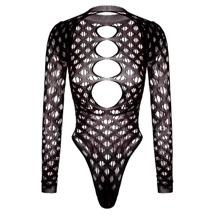 Body ajouré en résille transparent pour femmes, style plage, haute élasticité, design ajouré, pour plage et festivals d'été