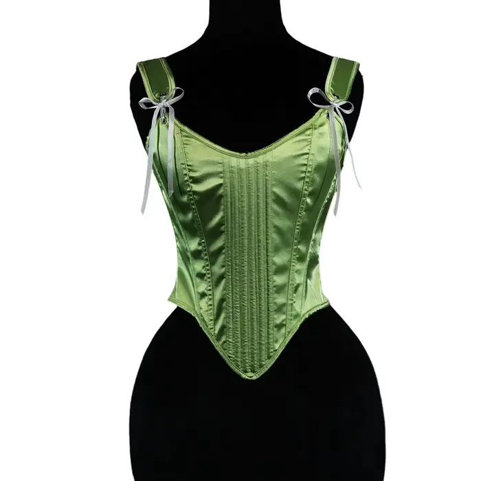 Femmes Corset cultures Bustier surbuste façonnant hauts Vintage palais corsages ajustement serré scè