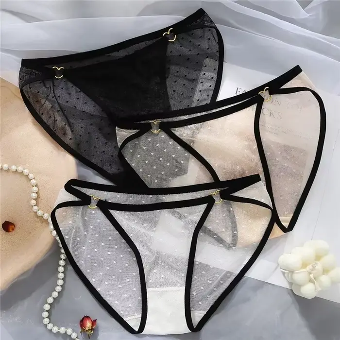 Moonbiffy ženské čipky nohavičky elegancia bezšvíkové špicatý vzor spodná bielizeň ženské pohodlie zmyselnosť: Moonbiffy,,,,,