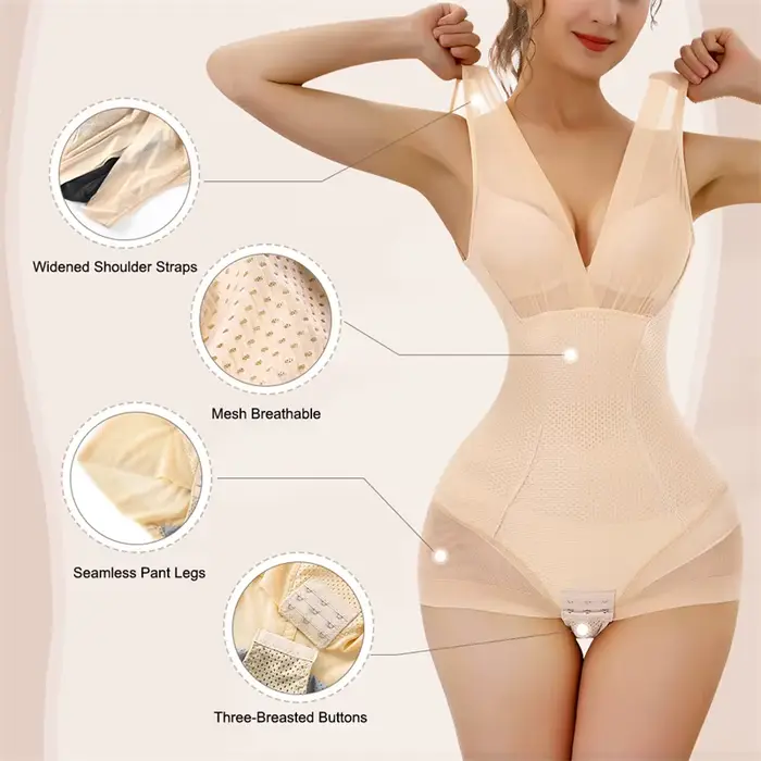 Maillot de Corps En Maille Sexy Pour Femmes Flarixa, Formateur de Taille, Ventre Plat, Soutien-Gorge Push Up, Débardeur Lingerie Transparente Occasions Spéciales