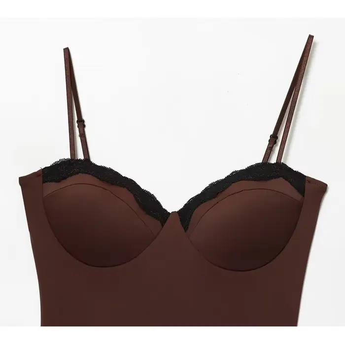 MUJER čipka top pre ženy, sexy a klub, večer von, Valentína, elastický polyester, moderný dizajn, krátka košieľka