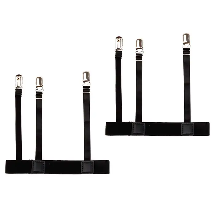 Porte-jarretelles GNE confortable pour femme, bretelles de verrouillage pour chemise, clips d'escali