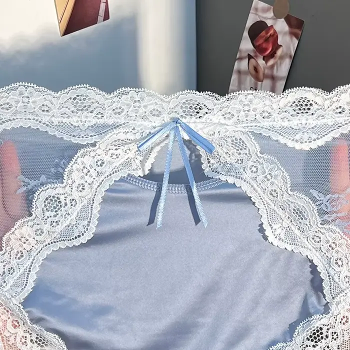 Dámske spodné prádlo elastan nylon čipky krátke nohavičky nízky pás pre ženy špeciálne príležitosti