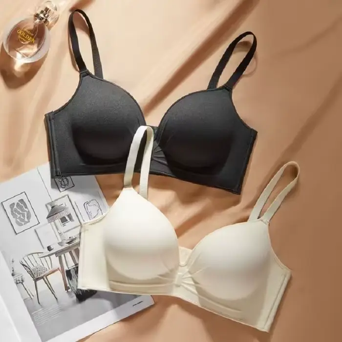 Super hustá push-up podprsenka pre ploché prsia a malé rozmery, bezdrôtové pohodlie, push-up efekt a enhancer, 12 cm hrubé šálky pre malé prsia, každodenné ženské spodná bielizeň