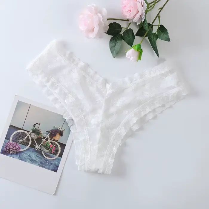 String Transparent pour femmes, Mini tongs à dos en T, Sexy, taille basse, sous-vêtements transparen