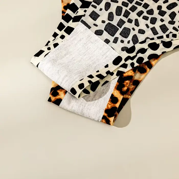 tangá sexy leopard pre ženy, bezšvové nohavičky, bavlna, rozkrok, pohodlné spodná bielizeň, bohatšie samice spodná bielizeň