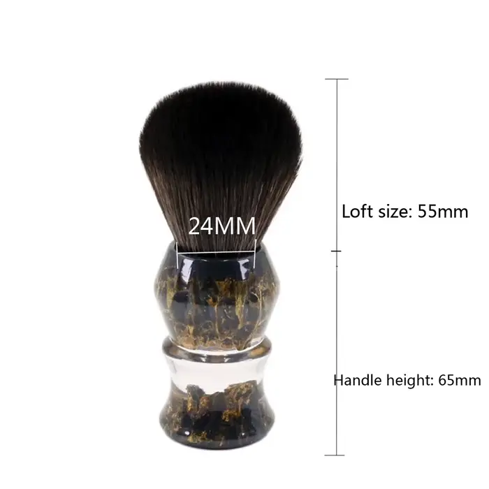 YAQI DEEP STONES 24mm syntetické vlasy živicová rukoväť pánska kefa na mokré holenie