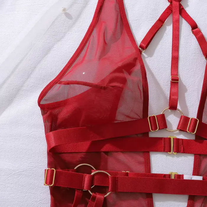 Sexy erotický set v tenkej čipke pre ženy spodná bielizeň priehľadný kombinéza klubový outfit spodná bielizeň sexy kostýmy