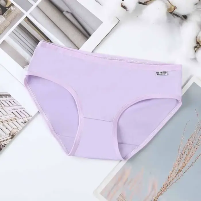6 kusov módnych cukríkových farieb jednoduché nohavičky boxerky Lingerie spodná bielizeň pre ženy priedušná stredná veľkosť slipy pre dospievajúcich
