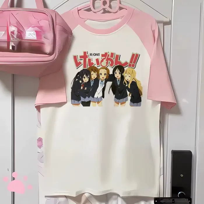 K-on tričká pre ženy komiksové tričko žena dizajnér vtipné oblečenie grafické