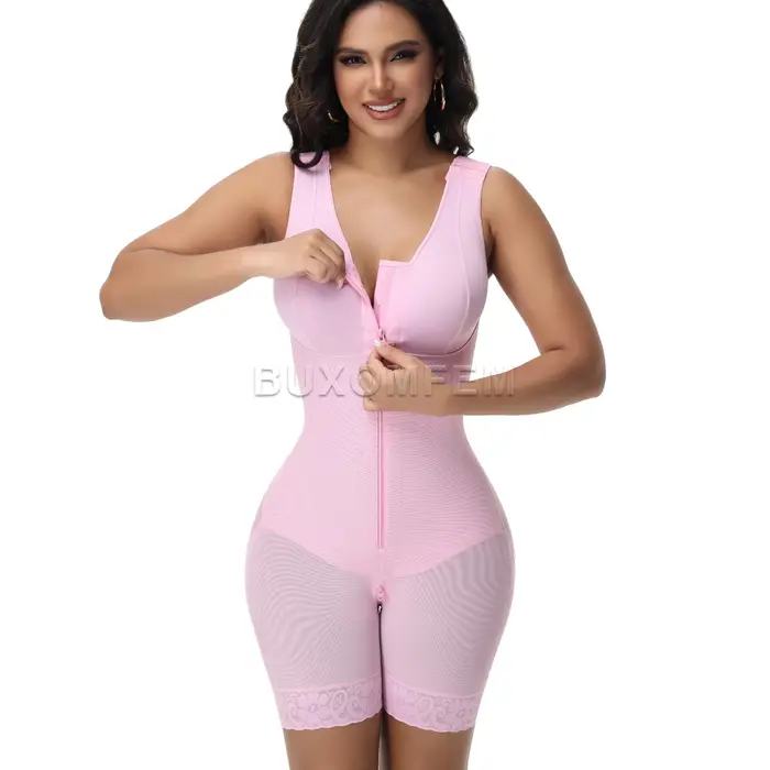 Shaping Slim ceinture Shapewear pour BBL sans manches avant boutonnage colombien ceinture femmes sans couture modélisation ventre contrôle body