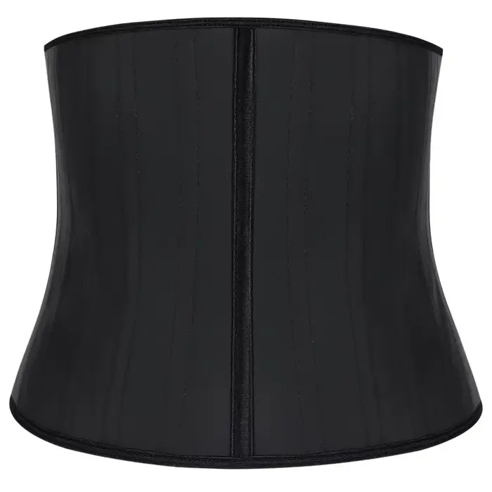 Corset de sport en latex pour hommes et femmes, gaine amincissante, ceinture en caoutchouc, vêtement sculptant le corps, 25 baleines en acier, sous-vêtement pour activités sportives et fitness