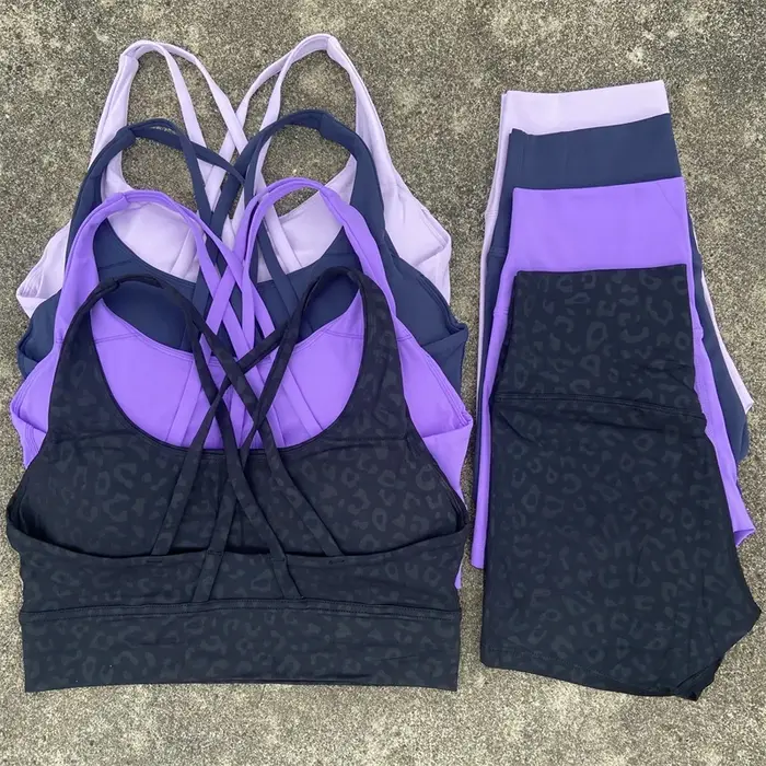 Ensemble de vêtements de Yoga 2 pièces, ensemble short de sport pour femmes, soutien-gorge croisé da