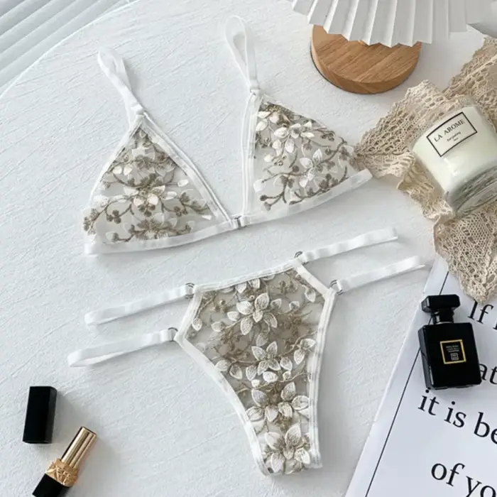 Dámska čipkovaná podprsenka set bezšvové nahé chrbát tielko Sexy Bralette Lingerie ultra-tenká