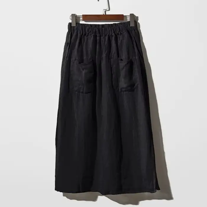 Dámske vintage letné nohavice 100% ľan