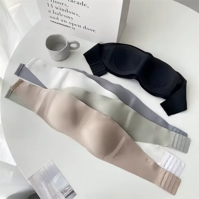 Dámske push-up podprsenky, odnímateľné popruhy, podprsenka s kosticami, neviditeľná, 1/2 strih, bezšvové, sexy spodná bielizeň pre ženy, veľkosti S-XL