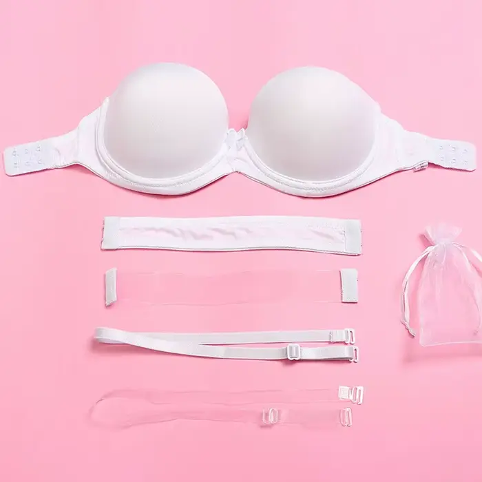 Yandw nové svadobné podprsenky pre ženy Multiway podprsenka Sexy Invisible čistý chrbát lano krk Bralette Lingerie bez