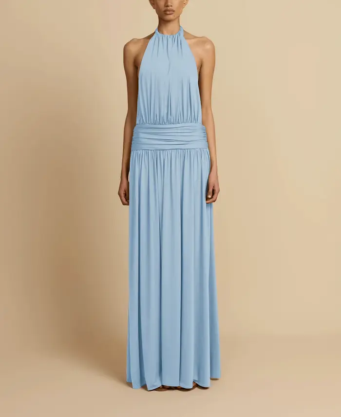 Robes pour femme, robe de soirée, robe de mariage, robe élégante, robe sexy, col plissé, sans manche