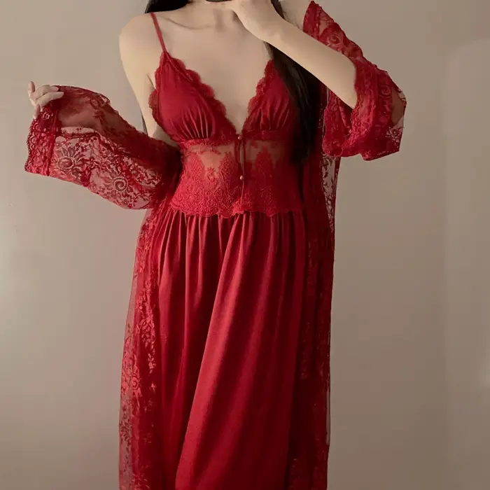 nuisette féminine en polyester soyeuse, nuisettes féminines sexy et confortables pour la maison et les occasions spéciales