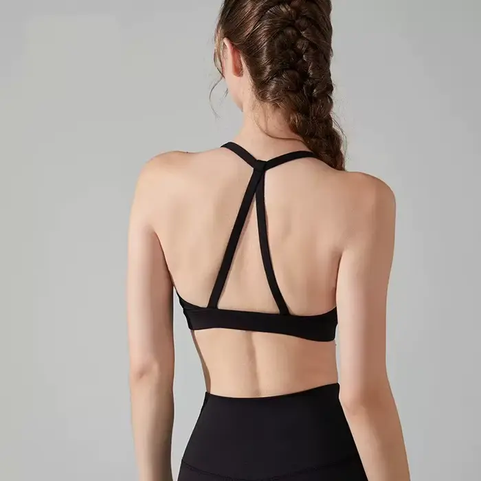 Soutien-gorge de yoga féminin triangle sexy sensation nue confortable pour femmes fitness yoga pilates activité physique