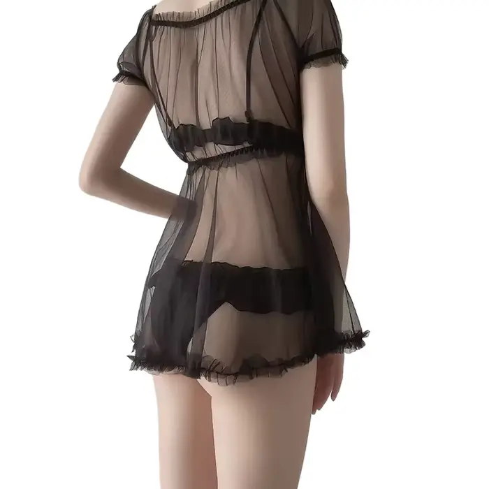 Nové Erotické Spodná bielizeň Žena: Sexy Babydoll s otvorenou hruďou, bodysuit exotické bez chrbta, erotické spodné prádlo pre ženu 18+