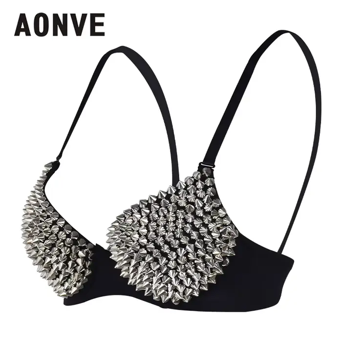 Soutien-gorge pailleté plongeant pour femmes style sexy nylon elasthanne sans fil bretelles ajustables corsaire haut mode or argent