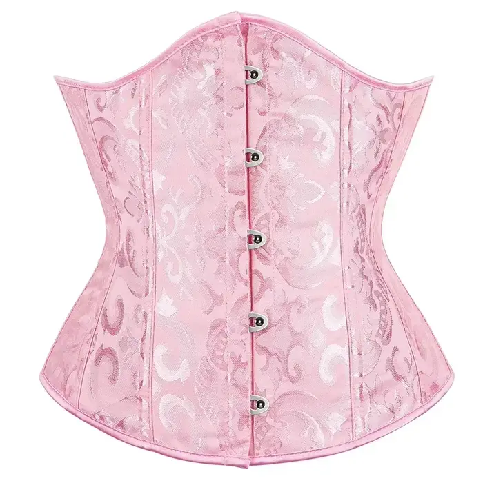 Ročník gotické Bustier korzet pre ženy, kvetinové, Push-up, veľryby, s predné uzavretie, sexy