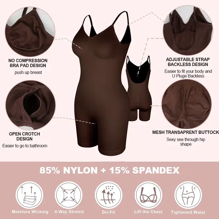 Nové dámske sochárske body v pletive, top-mäsový efekt, vyhladenie, riedenie, ploché brucho korzet