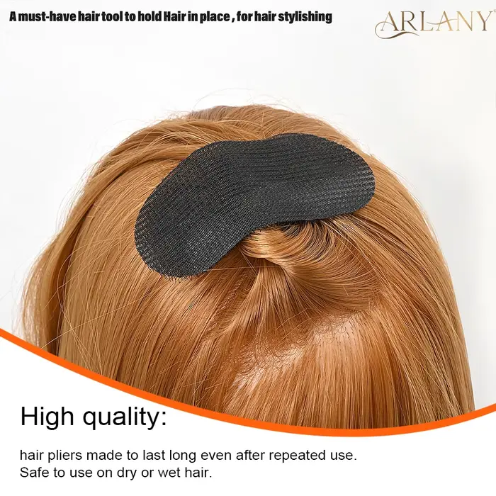ARLANY Haircut Aid v 100% nylonovej čiernej látke pre kaderníkov Špeciálne príležitosti Kozmetický salón Rozšírenie účesu Vrkoče
