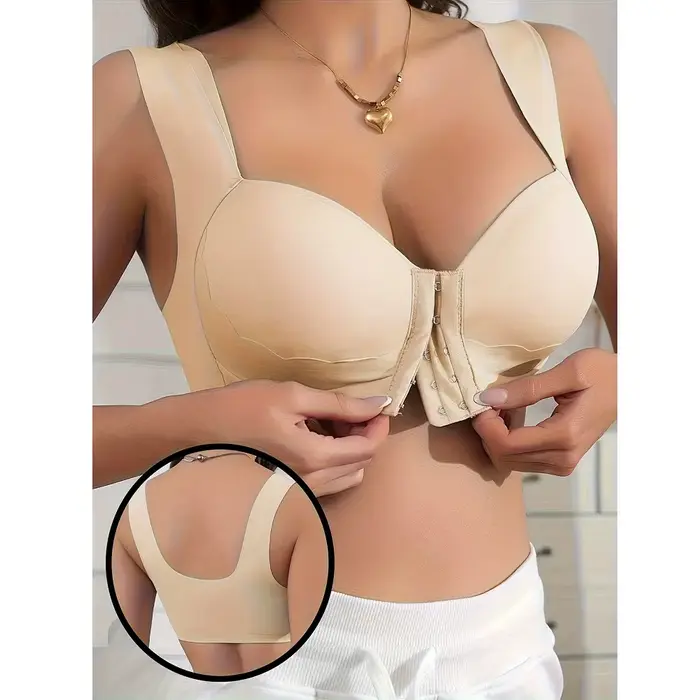 Dámske predné tlačidlo podprsenka, Plus veľkosť, bezšvíkové podprsenka, Push-up, spodná bielizeň, štýl tielko pre matku