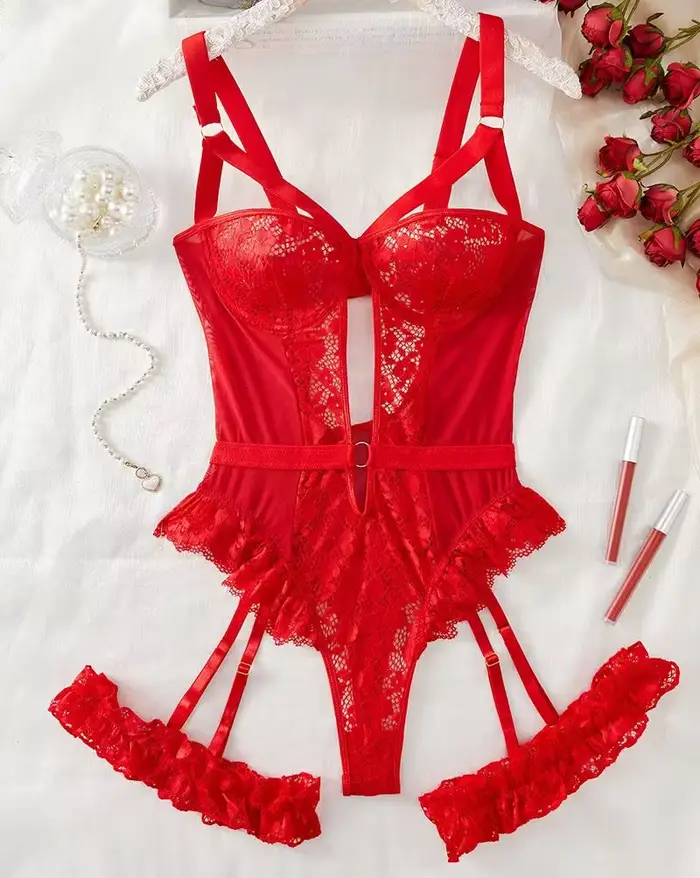Erotická spodná bielizeň sada podprseniek pre ženy čipka podväzok Lingerie intímne 2025 podprsenka s kosticami a