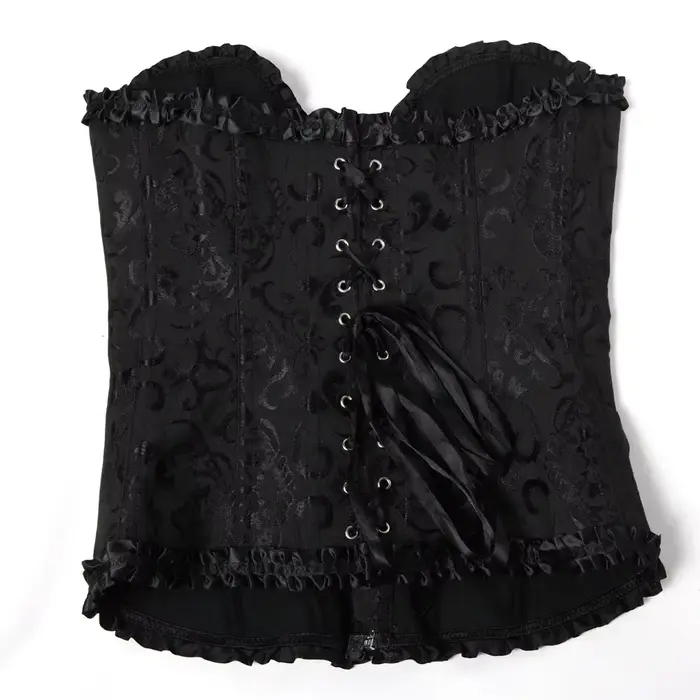 Ročník kvetinová čipka Bustier pre ženy gotický štýl Overbust Polyesterspandex špeciálne príležitosti a denné