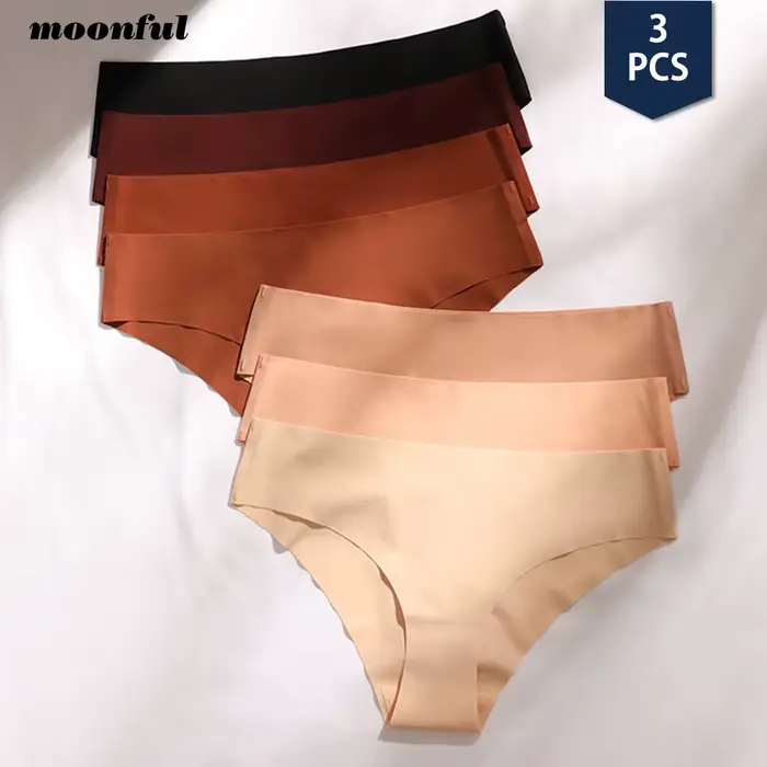 Mesačné bezšvíkové hodvábne nohavičky pre ženy, sexy spodná bielizeň s nízkym pásom, ženské spodné prádlo pre jogu a každodenné nosenie
