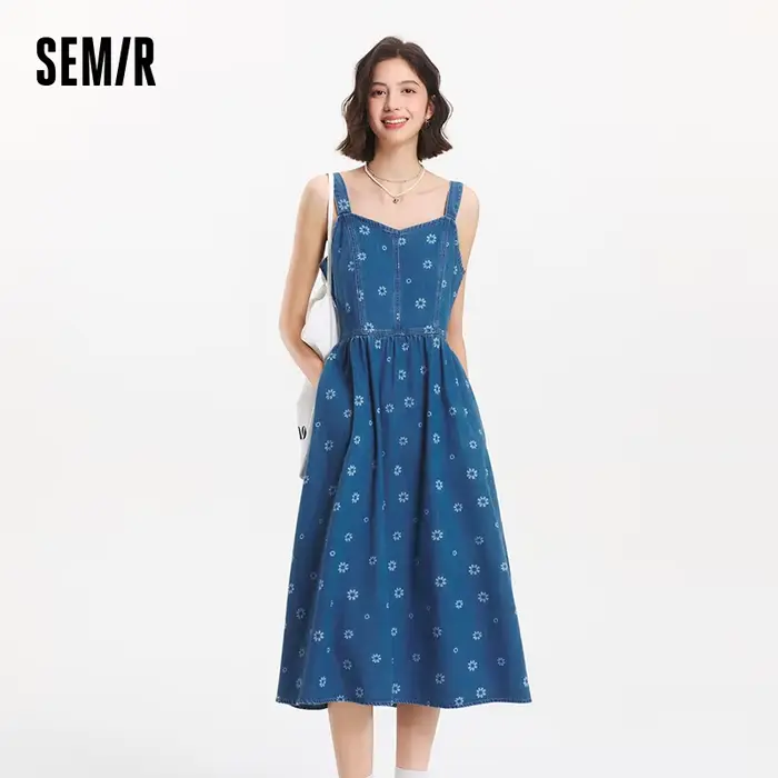 Semir preppy štýl bavlnené košieľka pre ženy, kvetinový vzor, pravidelné fit, bez rukávov, ideálny pre letné a ležérne dni