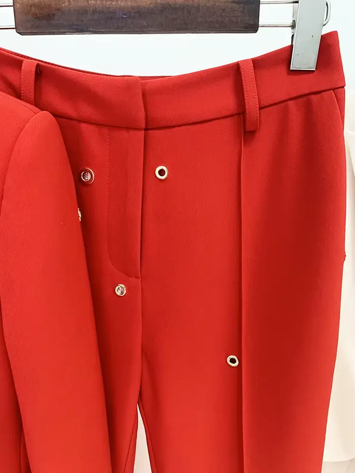 Ensemble de costume de créateur de mode HIGH STREET 2026 FW, costume de scène, veste blazer à bouton