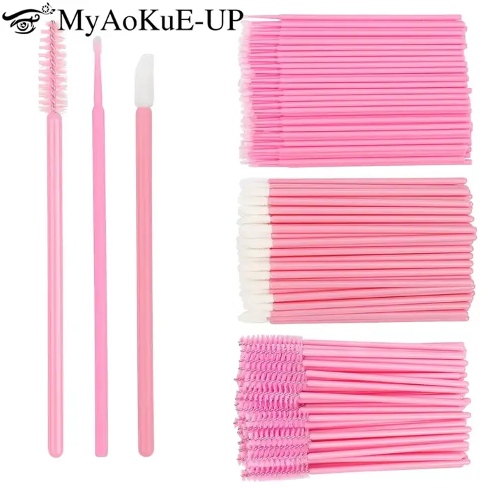 Kit de fournitures d'extension de cils, 200 pièces, bobines de cils jetables, brosses, Micro coton-t