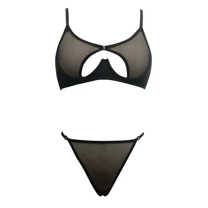 Sexy spodná bielizeň pre ženy veľké veľkosti s polyesterovými dekoratívnymi aplikáciami a predným uzáverom pre udržanie perfektných romantických špeciálnych príležitostí