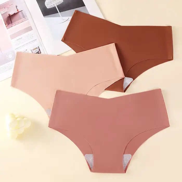 Non-značkovacie nohavičky pre ženy, veľká veľkosť, jóga šport, sexy, v tvare V, 6 farieb, jednofarebné, ľadové hodváb, priedušné